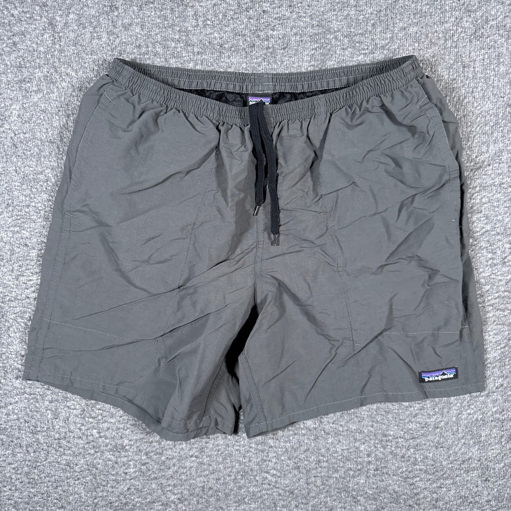Patagonia Baggies Shorts Mens Medium Grey 5" Nylon Mesh Lined Swim Trunks